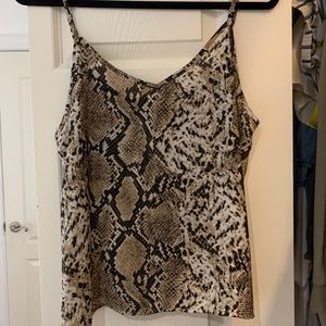 Snakeskin Cami Top
